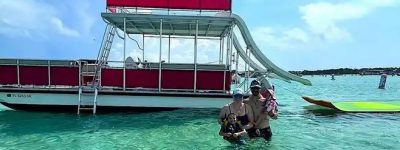 Captained Crab Island Double Slide Pontoon Charter in Destin